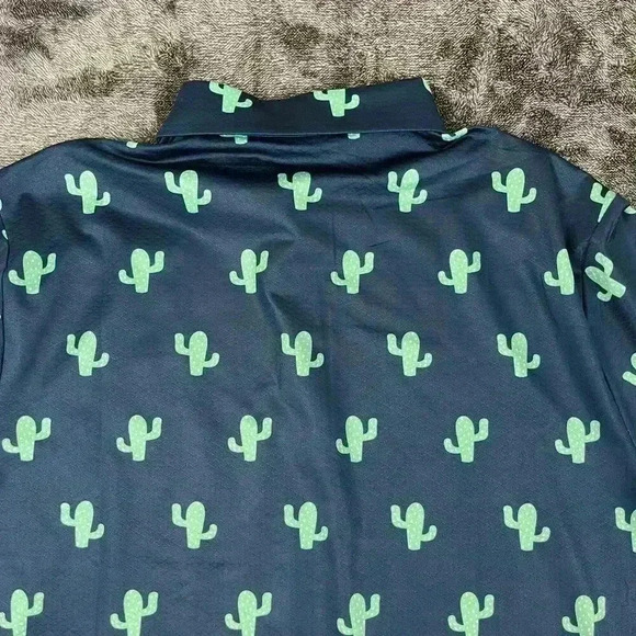 Golf Gods Australia Saguaro Cactus Cool Tech Polo Men's M Performance Golf - Picture 8 of 9